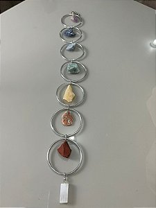 Móbile de 7 Chakras Prata