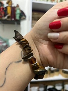 Pulseira de Cristal Olho de Tigre