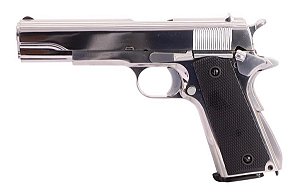PISTOLA KROWN LAND SRC CO2 4,5MM KL-1911 AR PRATA