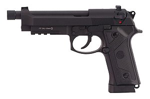 PISTOLA KROWN LAND SRC CO2 4,5MM KL-9 A3 BLOWBACK PRETA