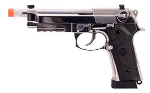 PISTOLA KROWN LAND SRC CO2 4,5MM KL9A3 BLOWBACK AR PISTOLA PRATA