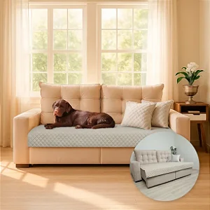 Manta Pet Luxo impermeável sob medida para cama ou sofá