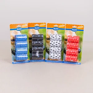 Refil sacolinha cata caca Chalesco para cães com 4 rolos (cores sortidas)