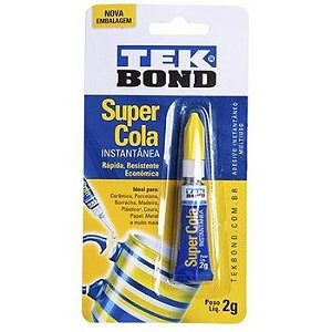 Cola Instantânea Tekbond 2g - Alta Resistência