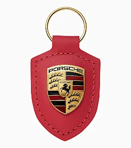 Chaveiro de Couro Porsche ( Vermelho )