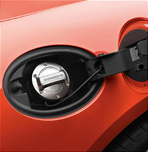 Tampa do tanque de combustível Porsche em alumínio para 911, Boxster, Cayman e Cayenne