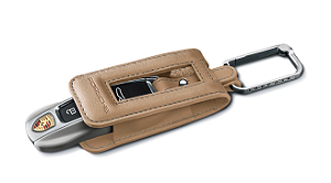 Estojo em pele para chave - 911/Cayenne/Panamera/Taycan