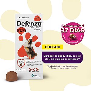 Antiparasitário MSD Defenza 100mg para Cães de 4,5 a 10 kg