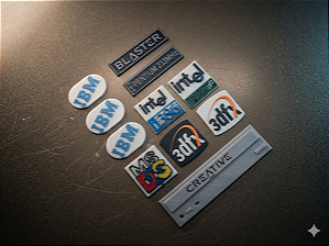 Plaquinhas Personalizadas para Gabinetes de Computador