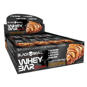 Whey bar Gourmet (45g.) Chocolate e amendoim - Black Skull