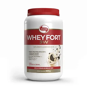 Whey Fort 3W (900G) Cookies N Cream - Vitafor