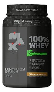 100% Whey Dino Pote 900g – Sabor Caramelo Macchiato