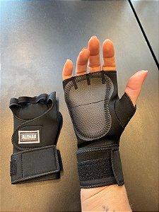 Luvas Modelo com Munhequeira (Preta) - Alemão Suplementos