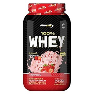 100% Whey Concentrado Prosize 1050g - Morango