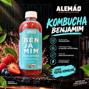 Kombucha Benjamim - Frutas Vermelhas 400 ml
