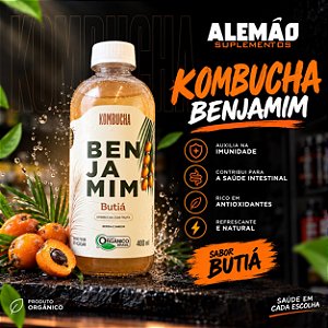 Benjamim Kombucha Orgânica Butiá 400ml