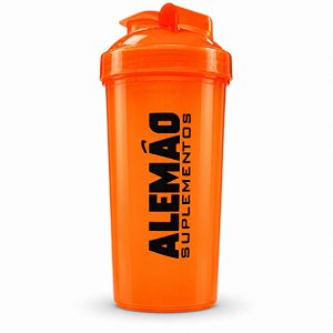 Garrafa Plástica 700ml Laranja - Alemão Suplementos