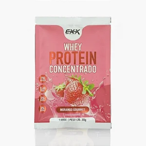 Monodoses 30g Whey Concentrado • Morango Gourmet