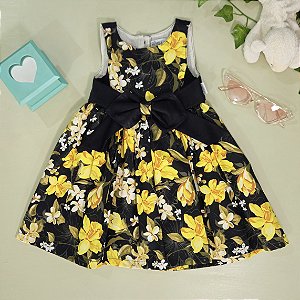 Vestido Due Bambini Alice Flores Amarelas