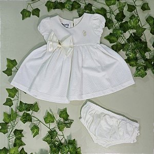 Vestido Gorette The Cat Off-White