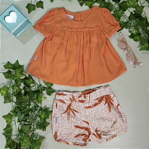 Conjunto Due Bambini Agata Blusa Laranja