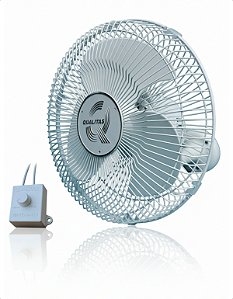 Ventilador Parede 30cm Oscilante Branco Qualitas Diâmetro 30 Cm Frequência 60hz Material Das Pás Nylon Com Fibra De Vidr