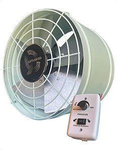 Exaustor Industrial 30cm Alta Vazão Com Dimmer 110v/220v ECO