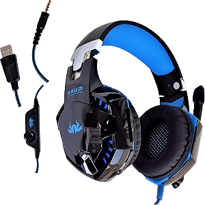 Headset Gamer Knup KP455A com Microfone