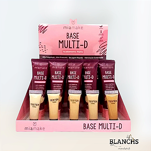 Base Líquida Multi-D Acabamento Matte Tons Médios
