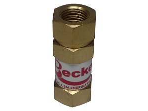 VALVULA DE RETENCAO 1/4 WERK DOURADA
