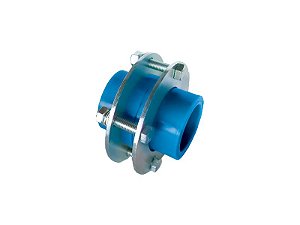 UNIAO COM FLANGE 50MM PPR AZUL
