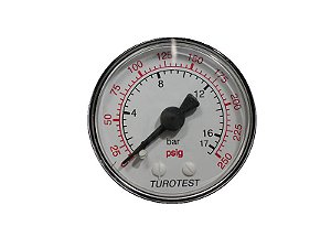 MANOMETRO HORIZONTAL 2" 1/8"NPT 250 PSIG