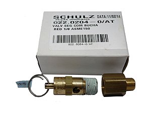 VALVULA SEGURANCA 1/4" - 150PSIG -  C/ BUCHA RED. 49PCM   CSI4BR   CSL10BR/ODONT
