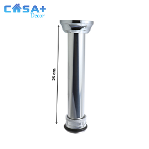 TUBO DE LIGAÇÃO AJUSTÁVEL 25 CM CROMADO