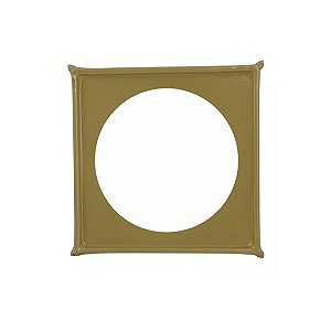 PORTA GRELHA INOX GOLD MATTE 10x10 CM QUADRADA SUPORTE CAIXILHO
