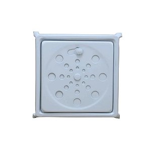 RALO GRELHA BRANCO C/ CAIXILHO 10X10 CM