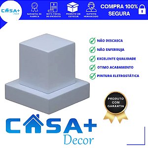 ACABAMENTO QUADRADO P/ REGISTRO PADRÃO DECA COM CONVERSOR P/FABRIMAR BRANCO