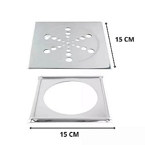 Grelha Quadrada 15x15 C/ Caixilho