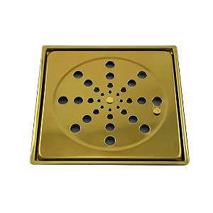 RALO GRELHA COM PORTA GRELHA DOURADO 15 15 CM