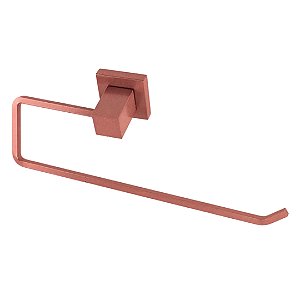 PORTA TOALHA ROSTO QUADRITT PARA BANHEIRO LUXO ROSE MATTE