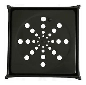Ralo Grelha Black 10 X 10 Para Banheiro
