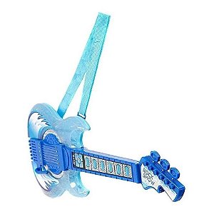 Kit Microfone Guitarra Infantil Rock Star Amplificador