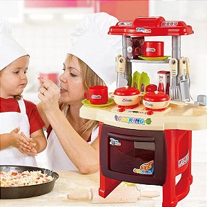 Cozinha Infantil Completa com Som, Luz e Acessórios