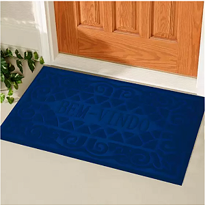 Tapete Capacho de Porta Entrada BEM VINDO 37X57CM