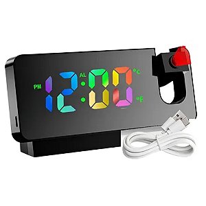 Relógio de Mesa Digital com Projetor de Horas no Teto/Parede KAPBOM KA7057 –