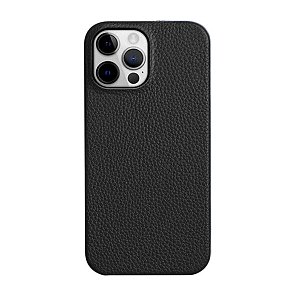 Capa Couro Premium para iPhone - Preto Modelo do iPhone:16 Pro