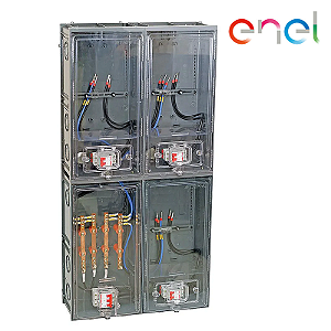 Caixa de Luz em Policarbonato para 3 Medidores – Padrão ENEL