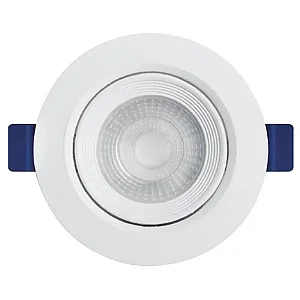Spot LED  5W – Redondo embutir, 3000K Luz amarela