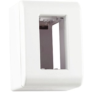 Caixa de Sobrepor 1 Posto LizFlex Branca - Tramontina