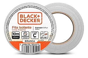 Fita Isolante 10m x 18mm Branca - Black+Decker
